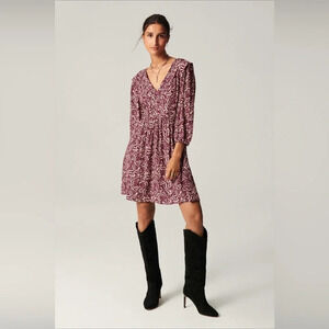 ba&sh Lia Mini Dress in Red  NWT